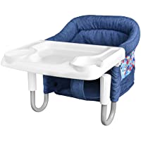 Los mejores  - STEO-Mesa plegable para bebé con bandeja para casa y viajes- asiento elevador portátil para bebés para la mesa del…